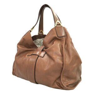 Gucci handbag Brown leather Soft Stirrup